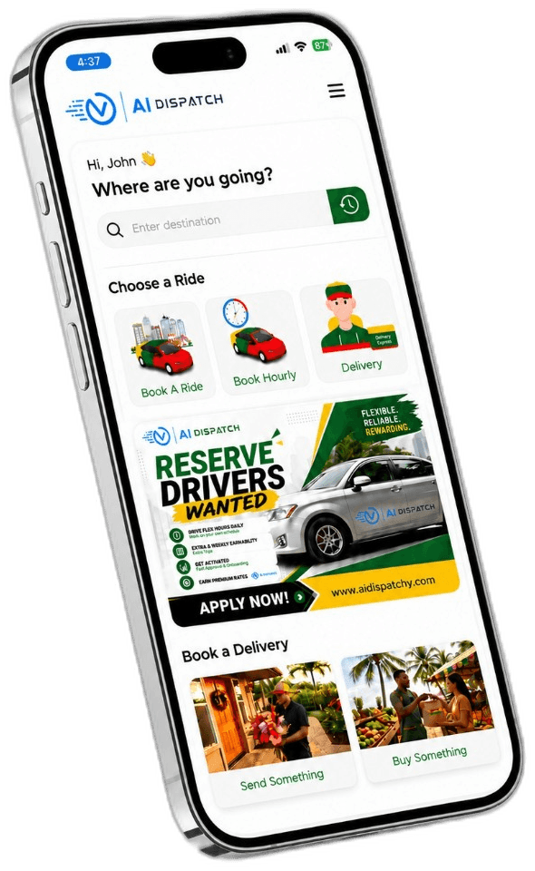 VAI Dispatch passenger app