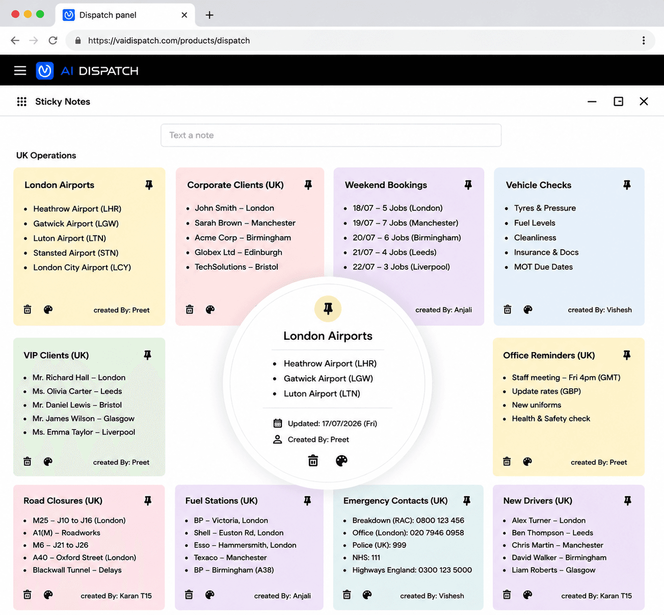 Collaborative Sticky Notes