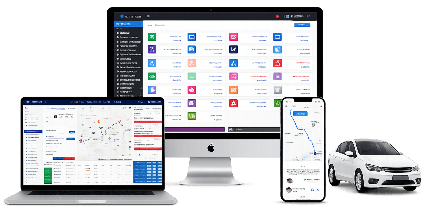 VAI Dispatch platform on desktop, laptop, and mobile