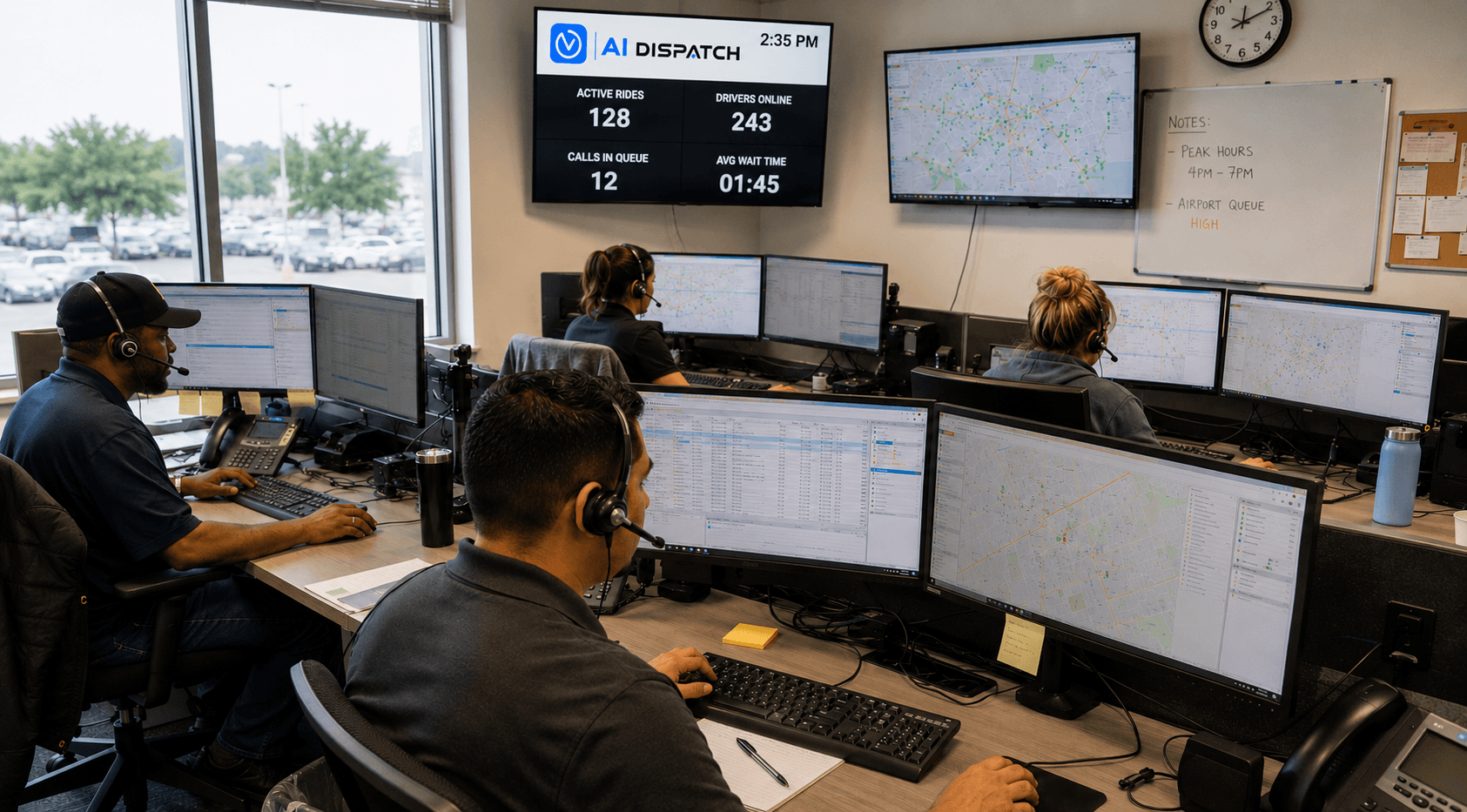Taxi fleet growth chart from 50 to 500 drivers on scalable dispatch platform